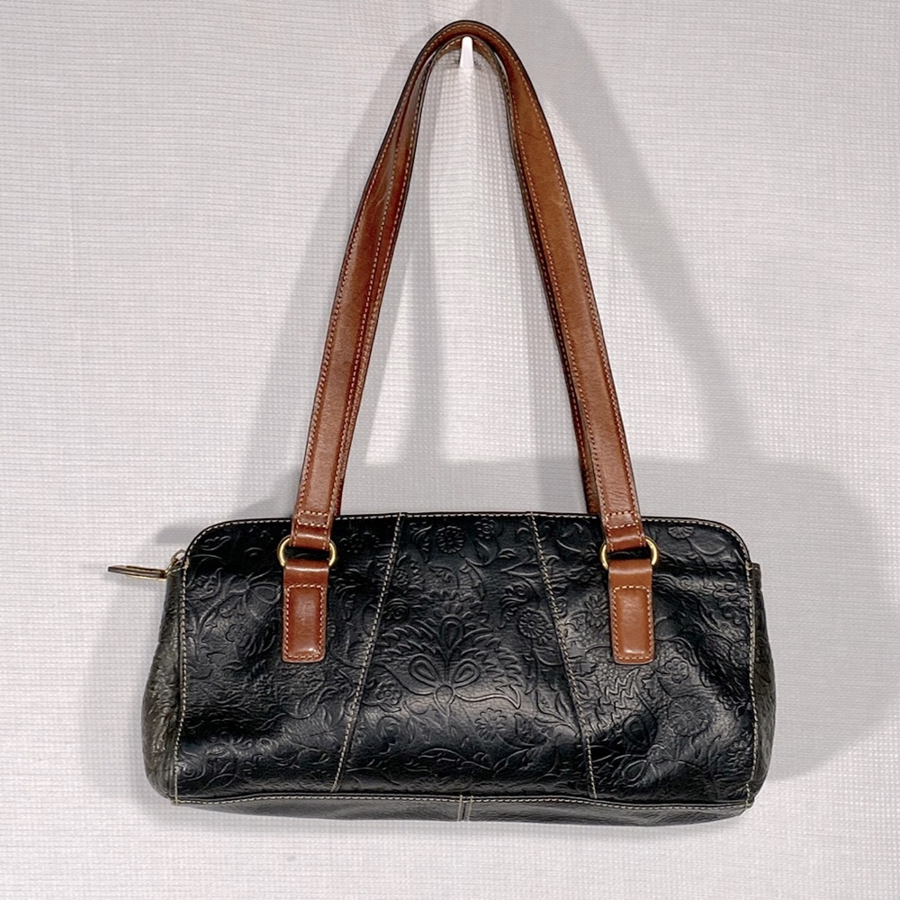 Elegant Black and Brown Shoulder Bag